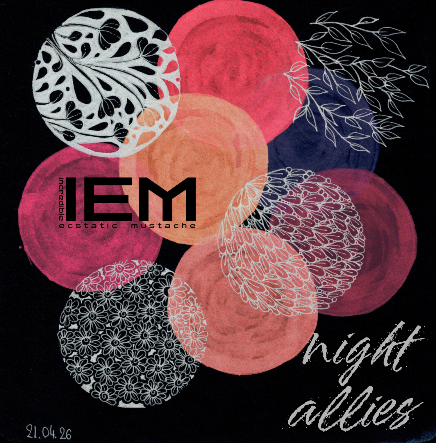 pochette de l'album night allies, par Sainte Rita Debois et IEM